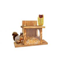 Wooden Squirrel Feeder