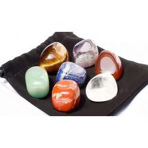1 or 2-Pack of Seven-Piece Chakra Stone Sets