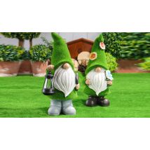 Solar-Powered Light-Up Garden Gnome - 4 Designs