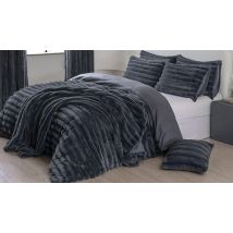 Teddy Fleece Big Cord Duvet Cover Set - 3 Colours, 4 Sizes