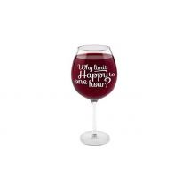750ml Novelty Glass - Fits A Whole Bottle of Wine!