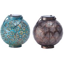 LED Solar Garden Hanging Light Lantern - 2 Colours