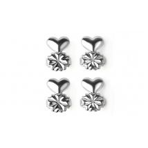 2-Pack of Bellaback Rhodium Earring Lifters - 3 Colours