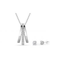 Arielle Pendant & Earring Gift Set - 2 Colours