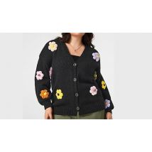 Women's Flower Knitted Cardigan - 3 Colours & 8 Sizes!