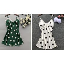 Polka Dot Nightdress - 5 Sizes,  4 Colours