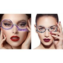 1, 2 or 4-Pack Magnifying Makeup Glasses with Flip-Down Readers - 4 Colours, 4 Options