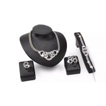 5 Piece Swarovski Crystals Mandorla Jewellery Set - 2 Colours & Optional Gift Bag