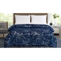 Marble-Effect Super Soft Sherpa Blanket Throw - 8 Colours, 2 Sizes!