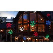 Solar Powered Snowflake Projector Light