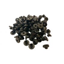 100 Black Tattoo Needle Rubber Grommet Nipples
