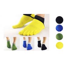 Pair of 5 Toe Yoga Cotton Socks - 3 Colours