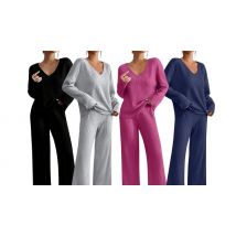 Women's Ribbed Knit Lounge Set - 7 Colours & 5 Sizes