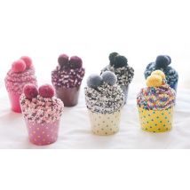 1 or 3-Pack Warm Fuzzy Cupcake Socks - 9 Colours