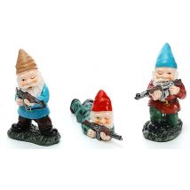 Hunting Gnome Garden Ornament - 3 Designs