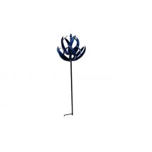 1, 2 or 3 Wind Spinning Blue Metal Garden Ornaments