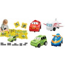 15 or 25-Piece Kids Electric DIY Car Track Puzzle Play Set - 4 Styles