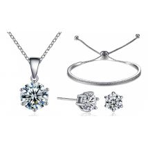 Friendship Solitaire Set Made with Crystals from Swarovski