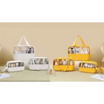 3-Pack Portable Travel Cosmetic Bag - 5 Colours