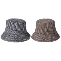 Retro Plaid Wool Bucket Hat - 2 Colours