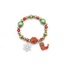Women's Novelty Christmas Themed Charm Bracelet - 4 Designs