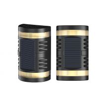 2 or 4 Solar Hollow Pattern Outdoor Wall Lights - 3 Colours