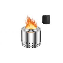 Stainless Steel Smokeless Fire Pit - With Oxygen-Enriched Fire Technology!