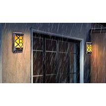 Automatic Solar-Powered Outdoor Flame Lights - 1 or 2