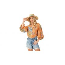 Women's Floral Print Blouse Shirt - 3 Colours & 5 Sizes