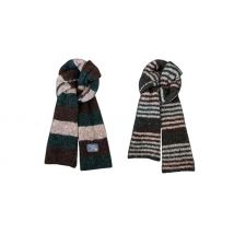 Striped Double-Sided Knitted Scarf - 7 Colours