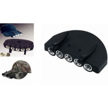 5 LED Ultra Bright Head Torch - Clips Onto Hats!