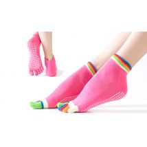 2 x Pairs of Yoga Anti-Slip Toe Socks