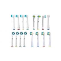 4-Pack Oral-B Compatible Toothbrush Heads - 4 Styles
