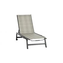 Outsunny Outdoor Rattan Sun Lounger