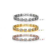 Solitaire Tennis Bracelet & Earrings Set - Encrusted with Crystals From Swarovski!