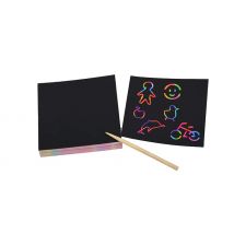 100-Page Rainbow Scratch Mini Notes Paper Pad