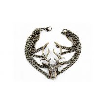 1 or 2-Pack Vintage Reindeer Crystal Bracelet