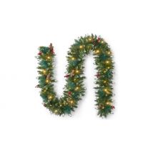 9ft/2.7M Christmas Garland with 50 LED Lights