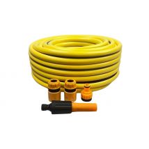 15-100m Premium Reinforced Garden Hosepipe -  with Optional Fitting Pack!