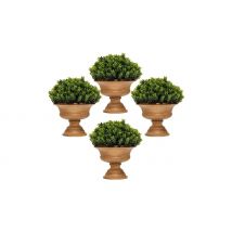 4-Pack Mini Artificial Pine Cone Trees with Vases!