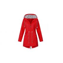 Casual Long Weatherproof Hooded Jacket - 6 Colours & 6 Sizes