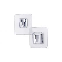10 or 20-Pack of Transparent Adhesive Clip Wall Mounts