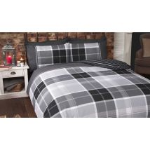 Argyle Tartan Reversible Duvet Set - 3 Colours & 3 Sizes
