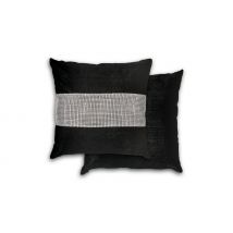 2-Pack of Diamante Striped Velvet Cushions - Cover Only or Filled Cover Options!