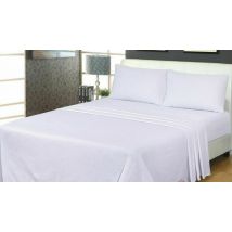 32cm Reversible Flannelette Extra-Deep Cotton Elastic Bed Sheets! - Optional Pillowcases, 10 Colours & 4 Sizes!
