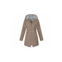 Hooded Stripe-Lining Jacket - 5 Colours & 6 Sizes