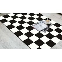 Black & White Geometric Pattern Rug - 5 Designs & 3 Sizes