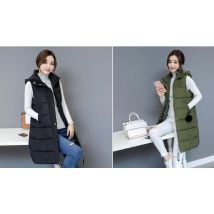 Long Puffer Gilet - 4 Colours, 8 Sizes