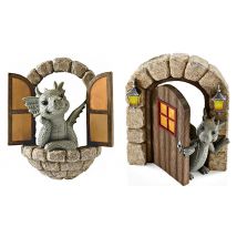 Garden Dragon Sculpture Decoration - 3 Designs