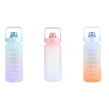 1L or 2L Motivational Sports Water Bottle with Handle - 9 Colours